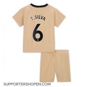 Chelsea Thiago Silva #6 Tredje tröja Barn 2022-23 Kortärmad (+ korta byxor)